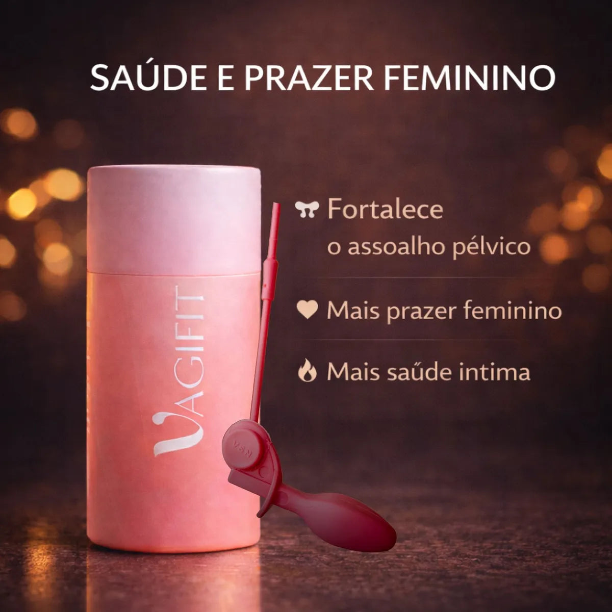 Vagifit Intt Exercitador Íntimo | Fortalecimento Pélvico e Bem-Estar Feminino