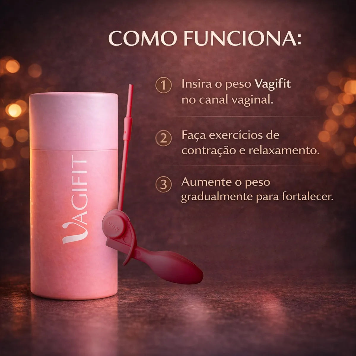 Vagifit Intt Exercitador Íntimo | Fortalecimento Pélvico e Bem-Estar Feminino