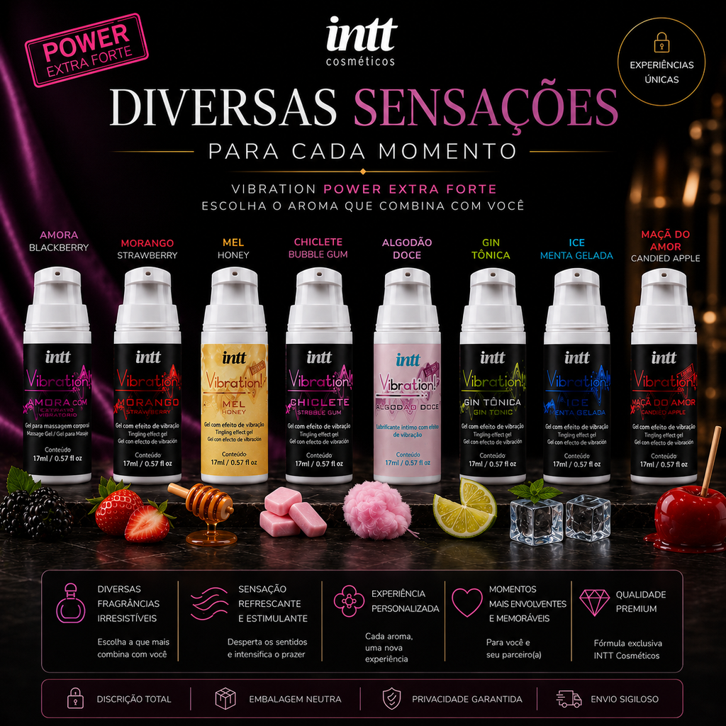 Vibration Power - Vibrador Líquido - Diversos sabores