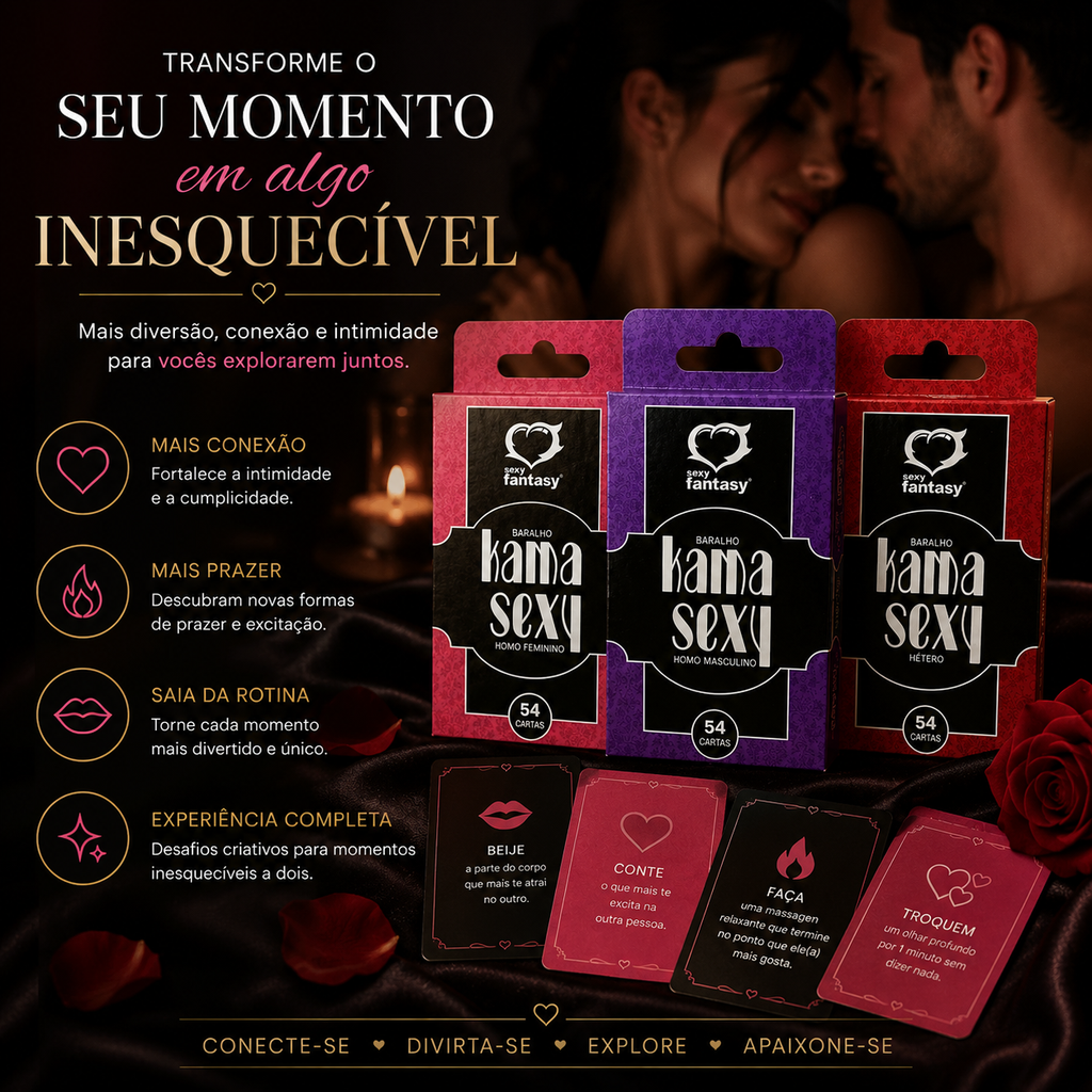 Baralho Erótico Hétero - Homossexual Gay - Lésbica Com 54 Cartas