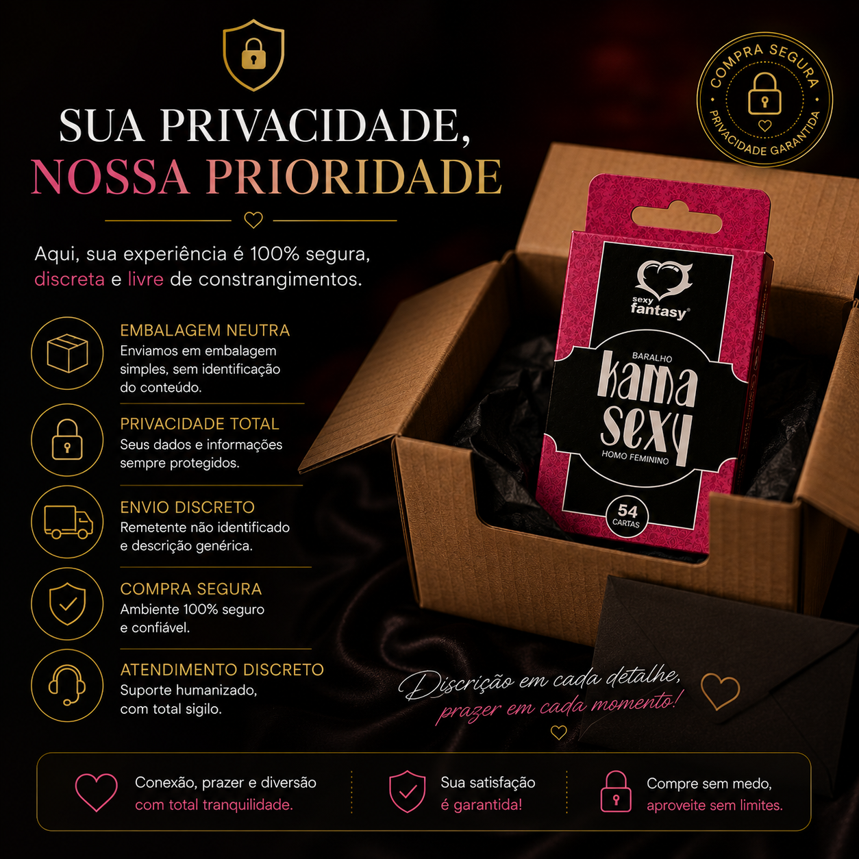 Baralho Erótico Hétero - Homossexual Gay - Lésbica Com 54 Cartas