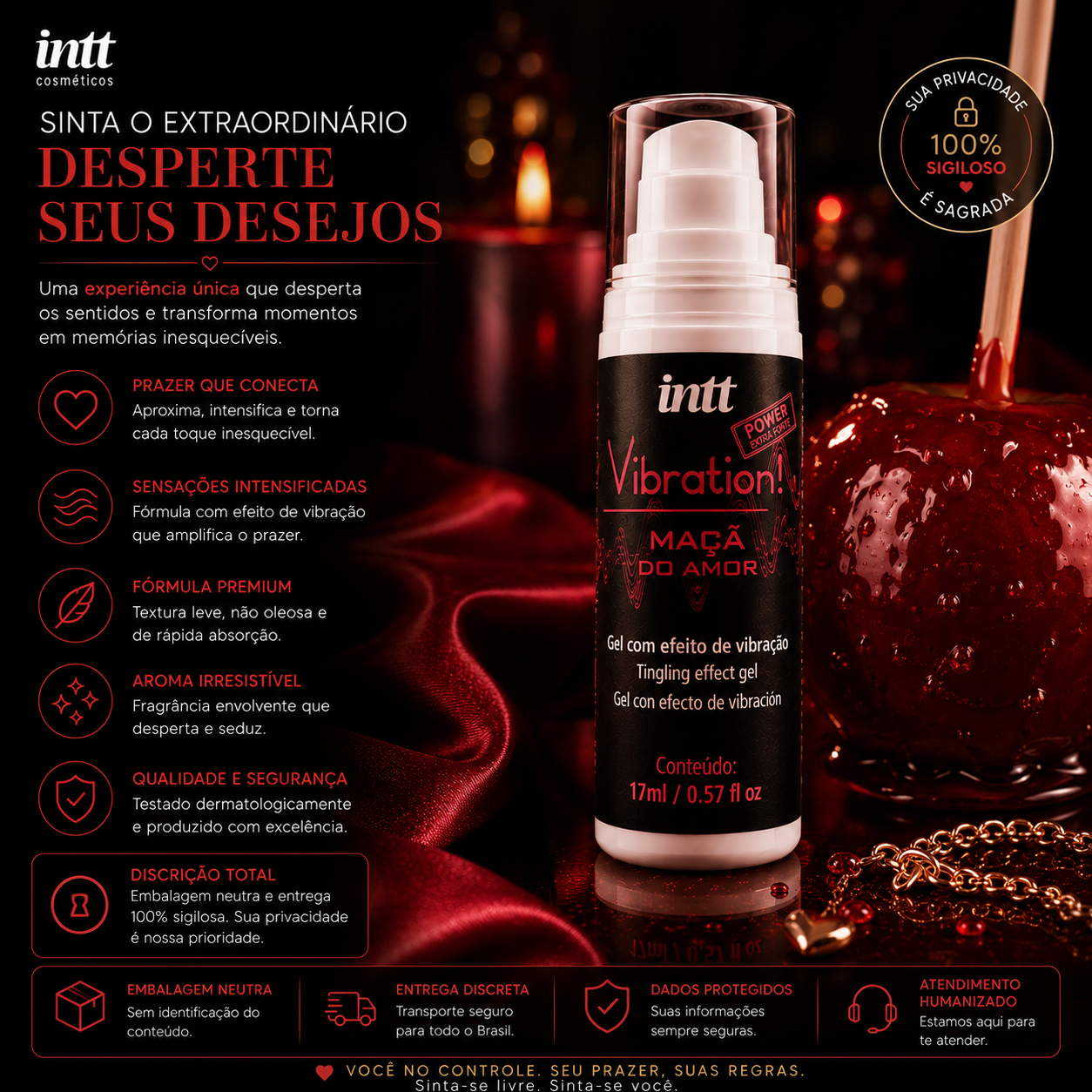 Vibration Power - Vibrador Líquido - Diversos sabores