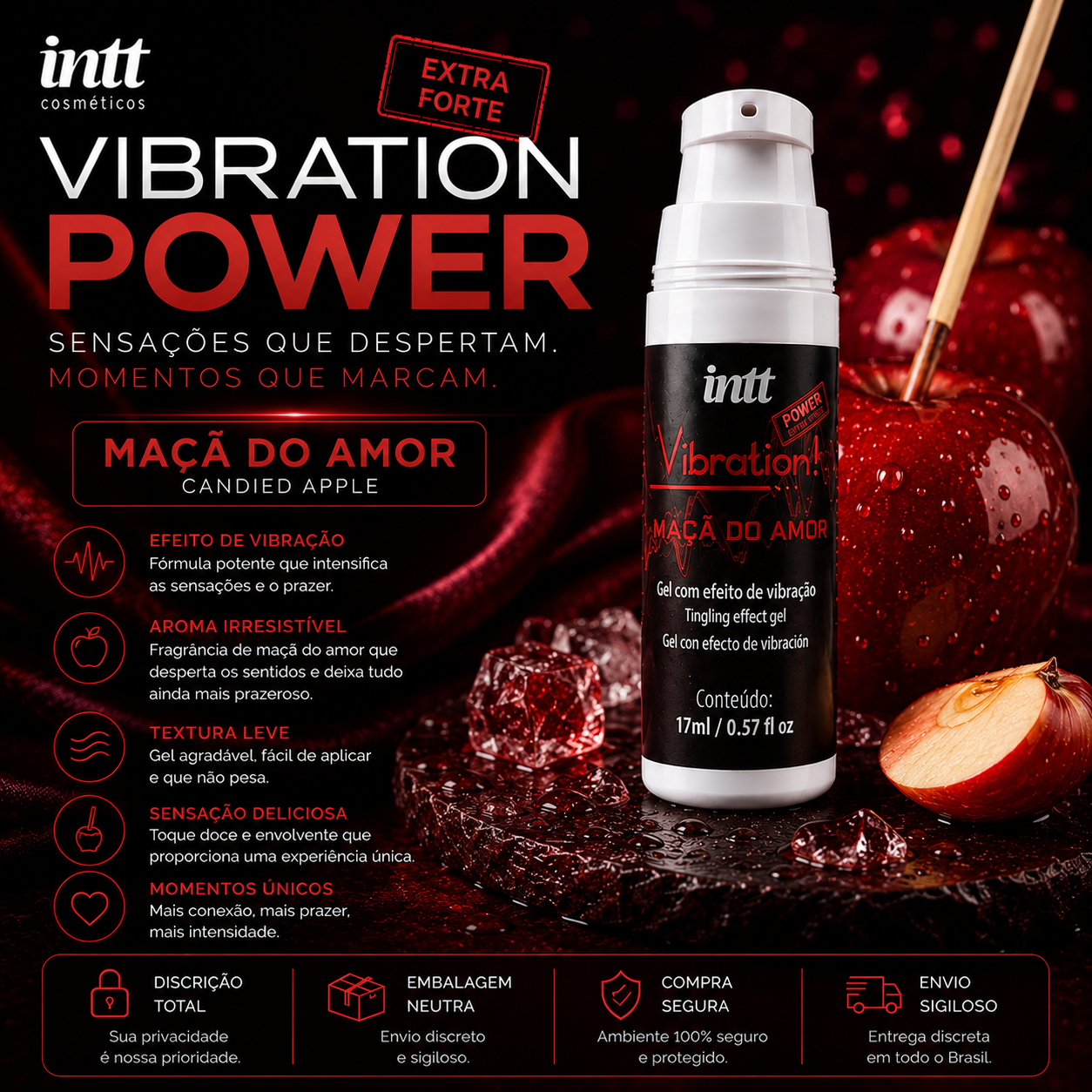 Vibration Power - Vibrador Líquido - Diversos sabores