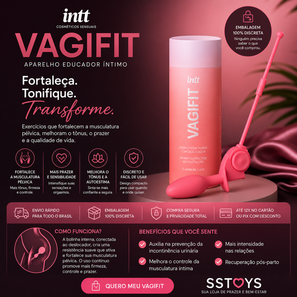 Vagifit Intt Exercitador Íntimo | Fortalecimento Pélvico e Bem-Estar Feminino