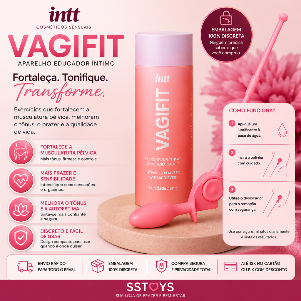 Vagifit Intt Exercitador Íntimo | Fortalecimento Pélvico e Bem-Estar Feminino