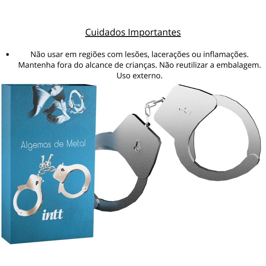 Algema Metal Chave Policial Festa Fantasia Carnaval Fetiche